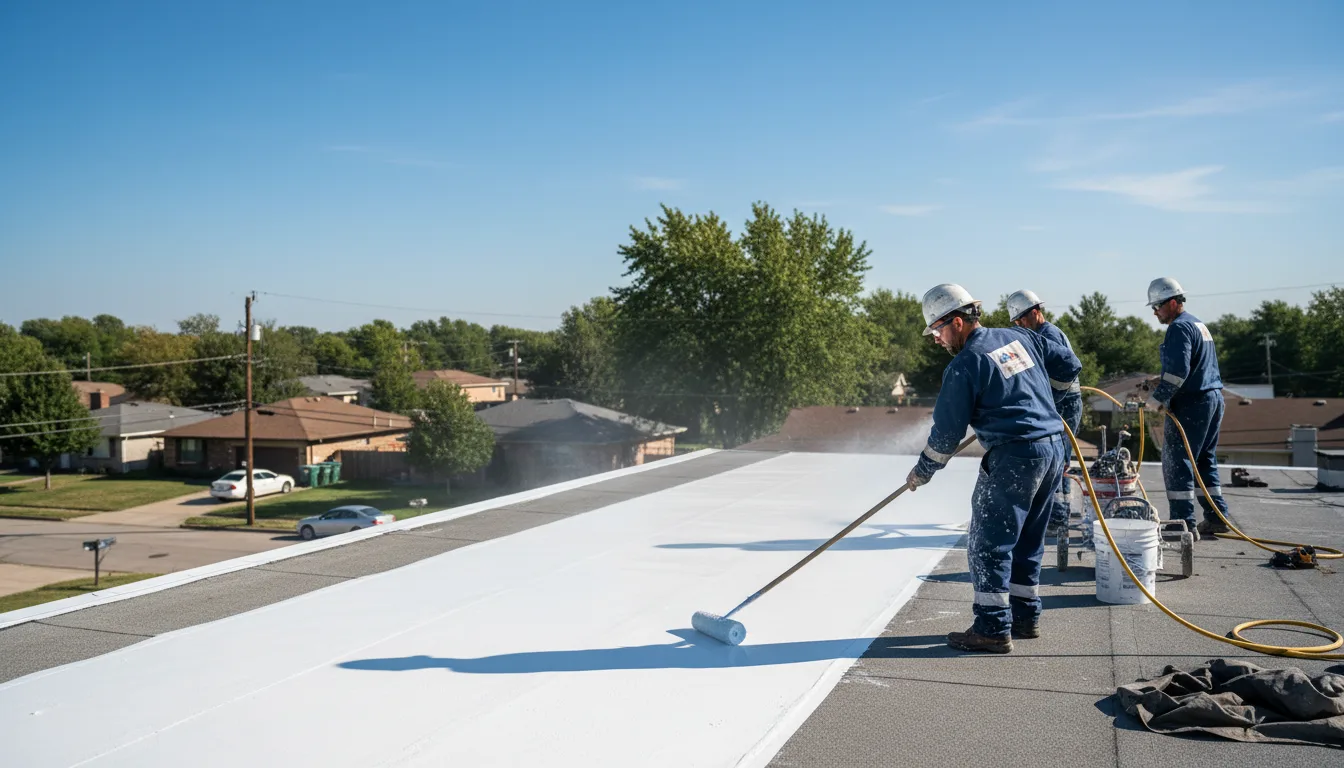 Commercial roof coating in Glen White, WV near me